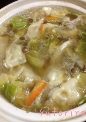 簡単 野菜餃子スープ-レシピのメイン写真