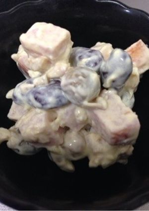 ハムとお豆のサラダ♡わさびマヨ-レシピのメイン写真