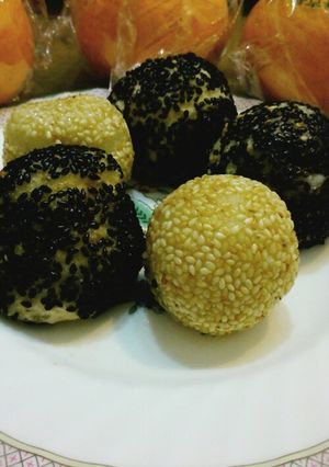 タロ芋餡のごま団子-レシピのメイン写真
