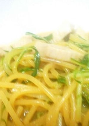 水菜と鶏肉のパスタ-レシピのメイン写真