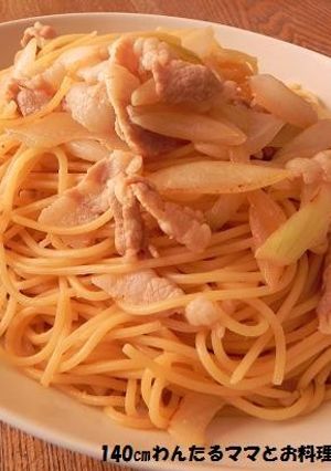 とっても簡単★豚バラしょうが焼スパゲティ-レシピのメイン写真