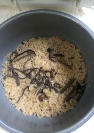 山菜オリーブオイルご飯-レシピのメイン写真