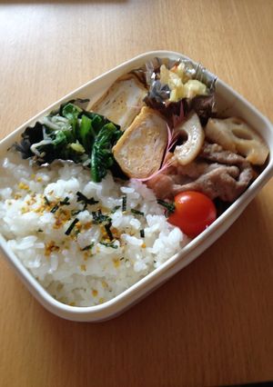豚肉とレンコンの生姜焼き弁当-レシピのメイン写真