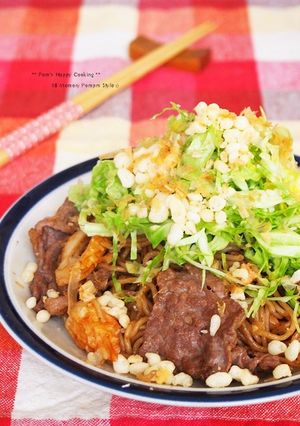 キャベツ盛々♪お好み焼き風焼きそば-レシピのメイン写真