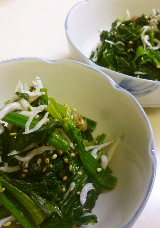 簡単♪ほうれん草のしらす麺つゆ和え-レシピのメイン写真