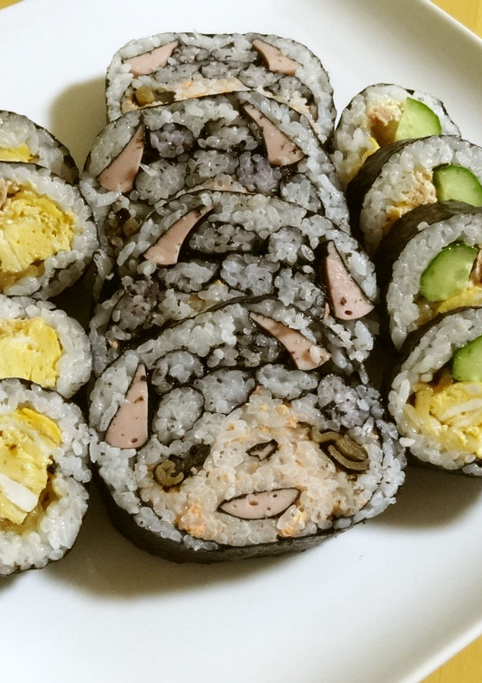 節分にお勧め　子供が喜ぶ鬼の恵方巻き-レシピのメイン写真