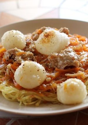 秋田のだまっこあんかけ焼きそば-レシピのメイン写真