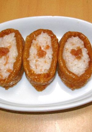 すごくおいしい！お手軽梅いなり-レシピのメイン写真