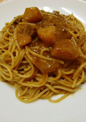 ★簡単！残りのカレーで＊カレーパスタ＊♪-レシピのメイン写真