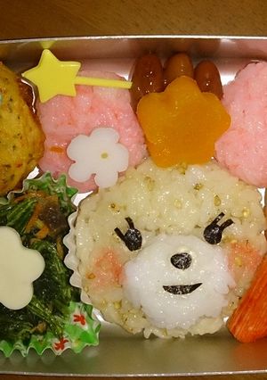 キャラ弁ガーリーベア-レシピのメイン写真