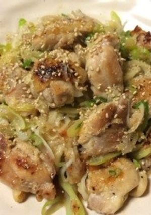 鶏ネギの塩麹炒め-レシピのメイン写真