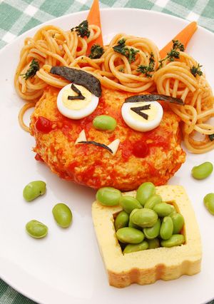 節分に鬼バーグ-レシピのメイン写真