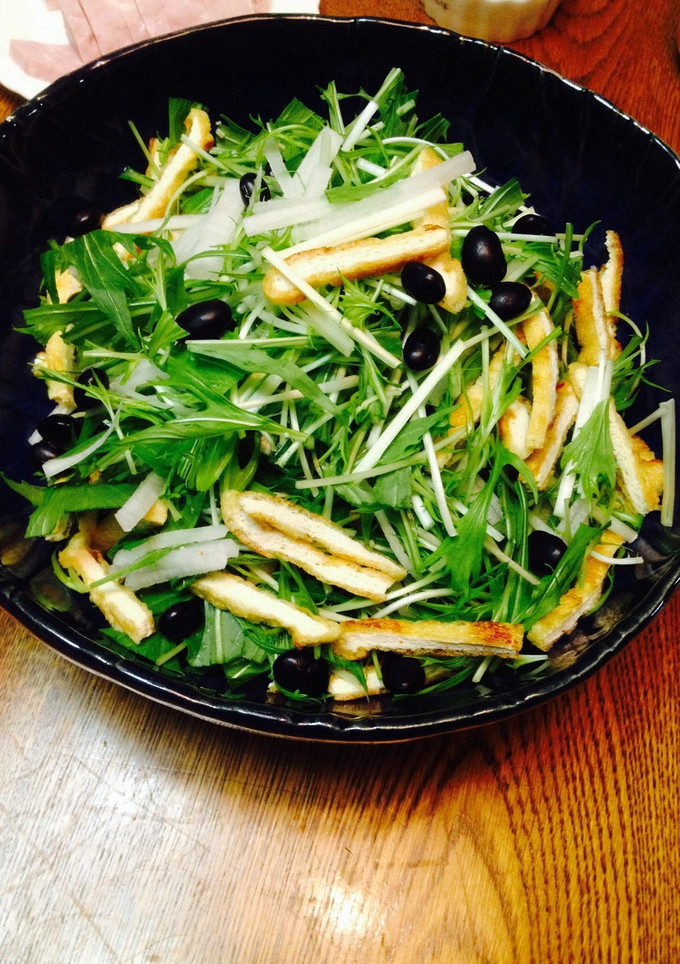 水菜と大根の和風サラダ♪-レシピのメイン写真