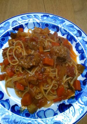 リメイク♡ハンバーグパスタ-レシピのメイン写真