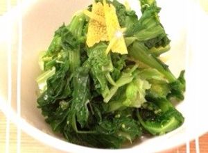 話題の副菜作りおき！料亭の菜の花おひたし-レシピのメイン写真