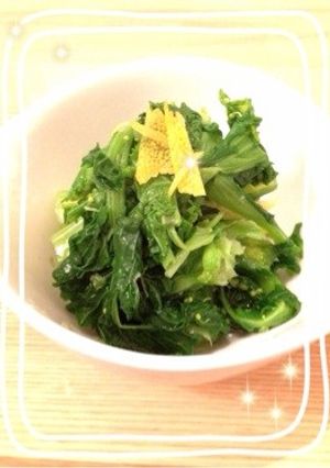 話題の副菜作りおき！料亭の菜の花おひたし-レシピのメイン写真