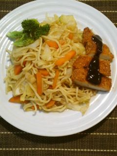 名古屋名物☆味噌カツ具だくさん塩焼きそば-レシピのメイン写真