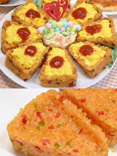 オムライスケーキ☆X'mas 誕生会に◎-レシピのメイン写真