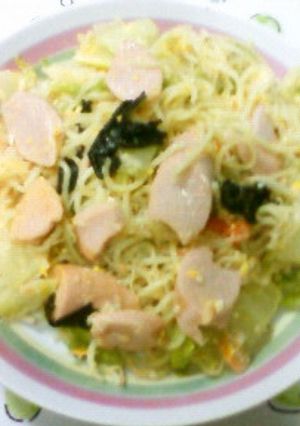 まろやか白菜卵チーズ黒胡椒塩やきそば☆-レシピのメイン写真