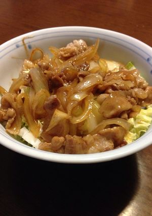 超簡単ご飯が進むソース豚肉丼-レシピのメイン写真
