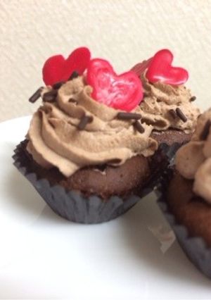 *･チョコレートカップケーキ*･゜ﾟ-レシピのメイン写真