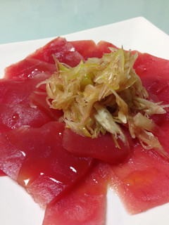 みょうがとマグロの和中華カルパッチョ-レシピのメイン写真
