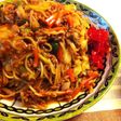 簡単☆秋田横手風あまい焼きそば♪卵かけ♡