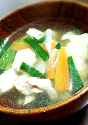 たっぷり野菜のけんちん汁ニンニク風味-レシピのメイン写真