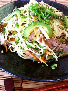 ゴーヤーと島らっきょうの塩焼きそば-レシピのメイン写真