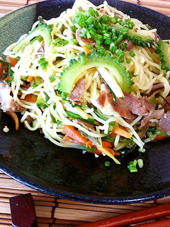 ゴーヤーと島らっきょうの塩焼きそば-レシピのメイン写真