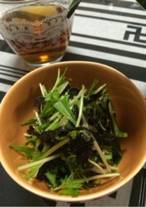 水菜の塩昆布和え-レシピのメイン写真