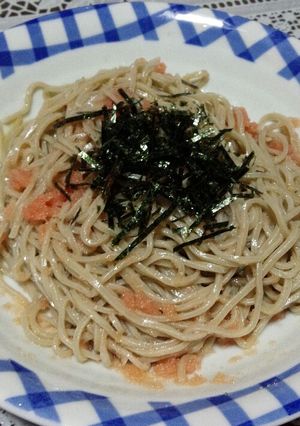 超簡単！たらこそば-レシピのメイン写真