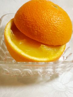 オレンジ丸ごとゼリー(アガー使用)-レシピのメイン写真
