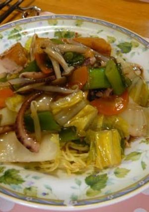 薩摩揚げのあんかけ焼きそば-レシピのメイン写真