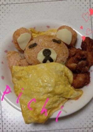 リラックマのオムライス-レシピのメイン写真