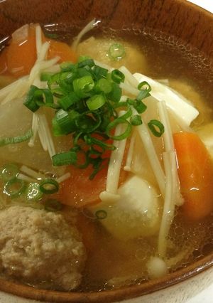 生姜でポカポカ風邪予防！肉団子スープ-レシピのメイン写真