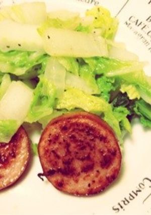 白菜で洋風いため-レシピのメイン写真