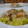 お手軽!シーフードとキャベツのパスタ