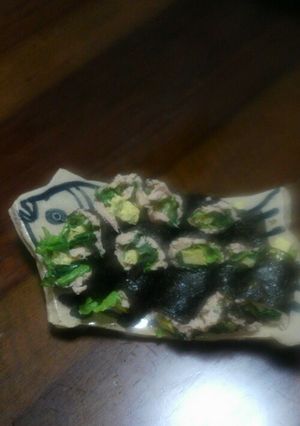 酢飯の代わりに♪ツナたま恵方巻き-レシピのメイン写真