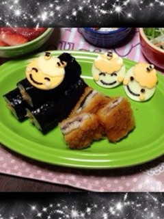 ☆スライスチーズで鬼さん☆-レシピのメイン写真