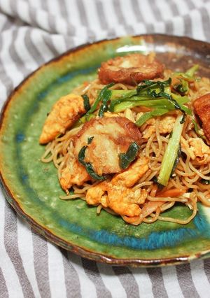 油麩と卵で作る仙台焼そば。-レシピのメイン写真
