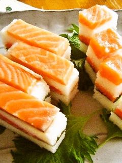 押し寿司-鮭がとろける美味しいお寿司-レシピのメイン写真