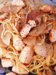 長州どりとヤーコンの塩やきそば-レシピのメイン写真