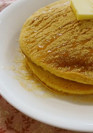 ふわふ和*きなこパンケーキ-レシピのメイン写真