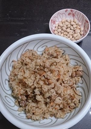 節分で余った福豆で炊込みご飯-レシピのメイン写真