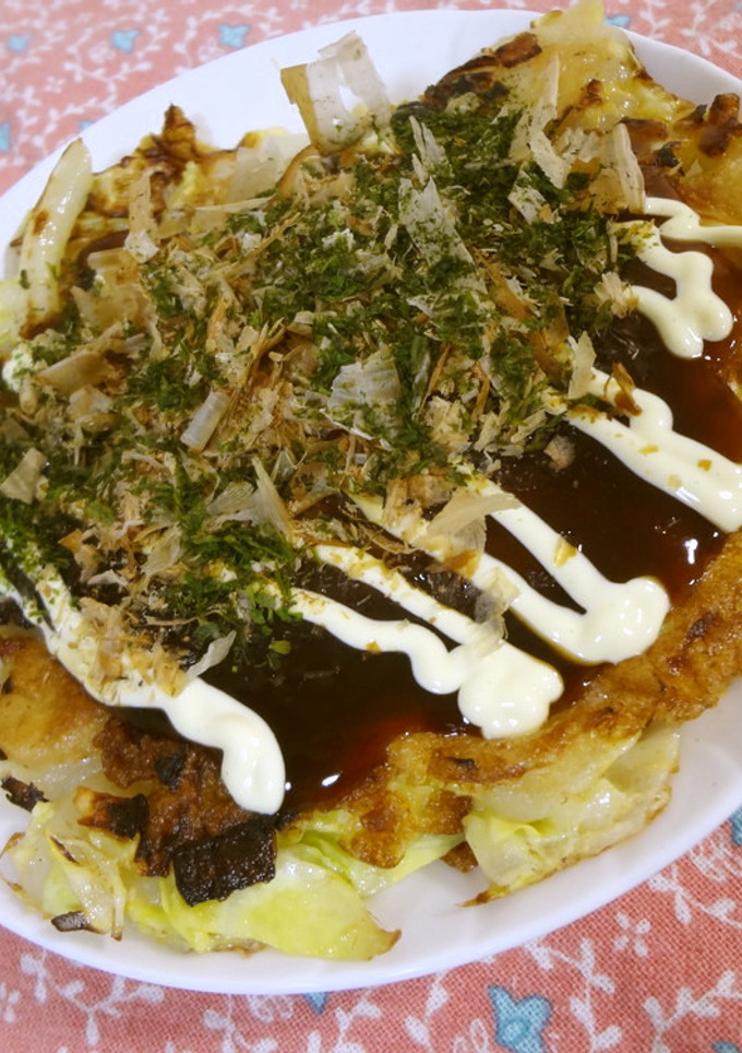 お餅でもちもち*お好み焼き風-レシピのメイン写真