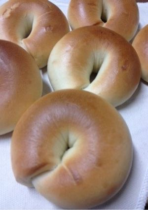 2時間で簡単☆HBで作るプレーンベーグル-レシピのメイン写真