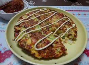 キャベツと納豆で☆オープンオムレツ-レシピのメイン写真