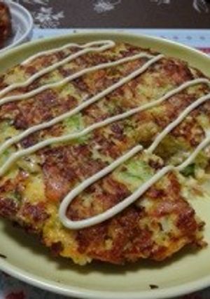 キャベツと納豆で☆オープンオムレツ-レシピのメイン写真