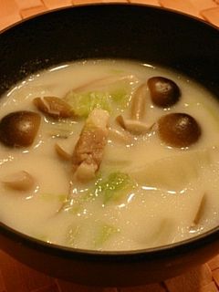 ◆簡単&美味♡白菜ときのこの豆乳スープ◆-レシピのメイン写真